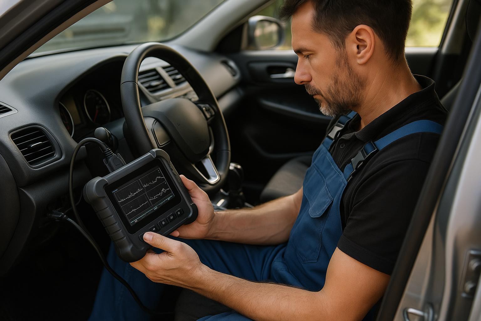 OBD diagnostic scan in progress